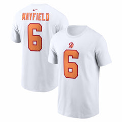 Baker Mayfield '76 Tampa Bay Buccaneers 50th Season Name & Number T-Shirt White | Nike for Sale