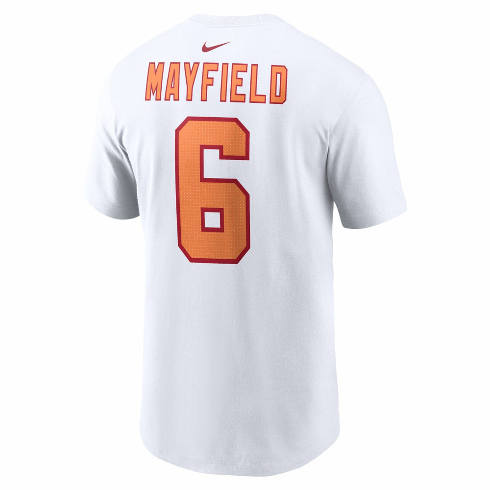 Baker Mayfield '76 Tampa Bay Buccaneers 50th Season Name & Number T-Shirt White | Nike for Sale