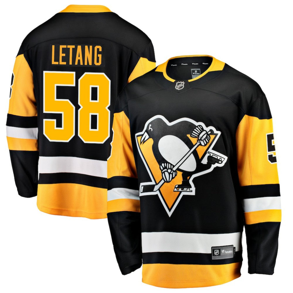 Kris Letang Pittsburgh Penguins Fanatics Home Breakaway Jersey - Black - NHL