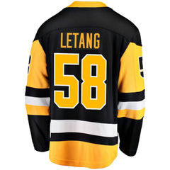 Kris Letang Pittsburgh Penguins Fanatics Home Breakaway Jersey - Black - NHL
