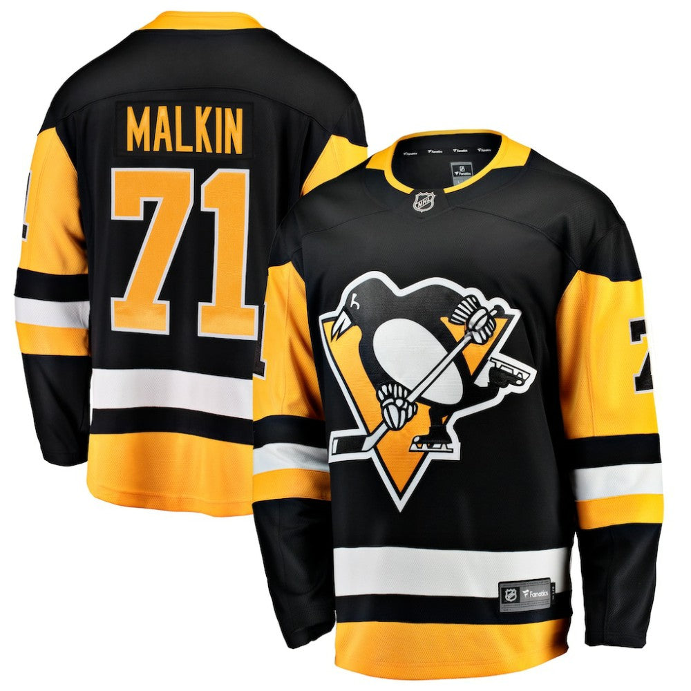 Evgeni Malkin Pittsburgh Penguins Fanatics Home Breakaway Jersey - Black - NHL