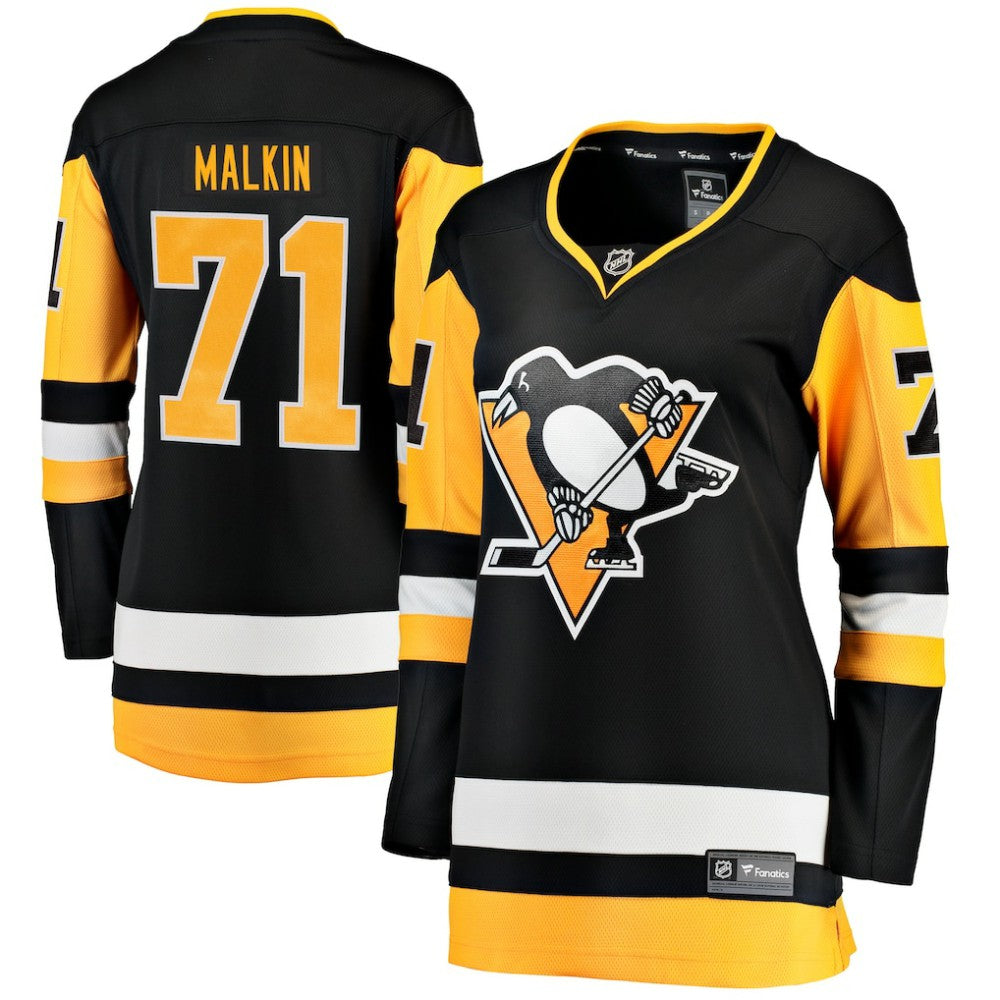 Evgeni Malkin Pittsburgh Penguins Fanatics Women's Home Breakaway Player Jersey - Black - NHL