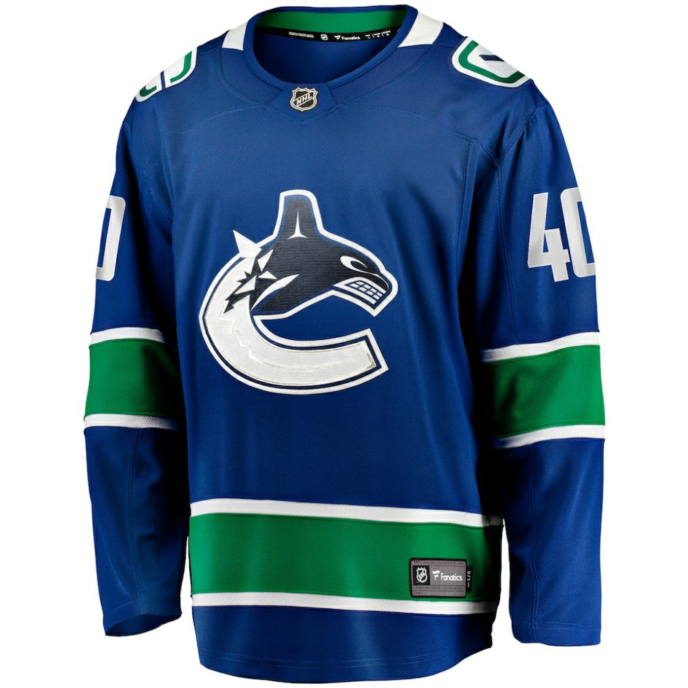 Elias Pettersson Vancouver Canucks Fanatics Home Breakaway Jersey - Blue - NHL
