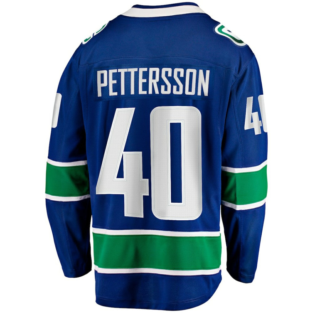Elias Pettersson Vancouver Canucks Fanatics Home Breakaway Jersey - Blue - NHL