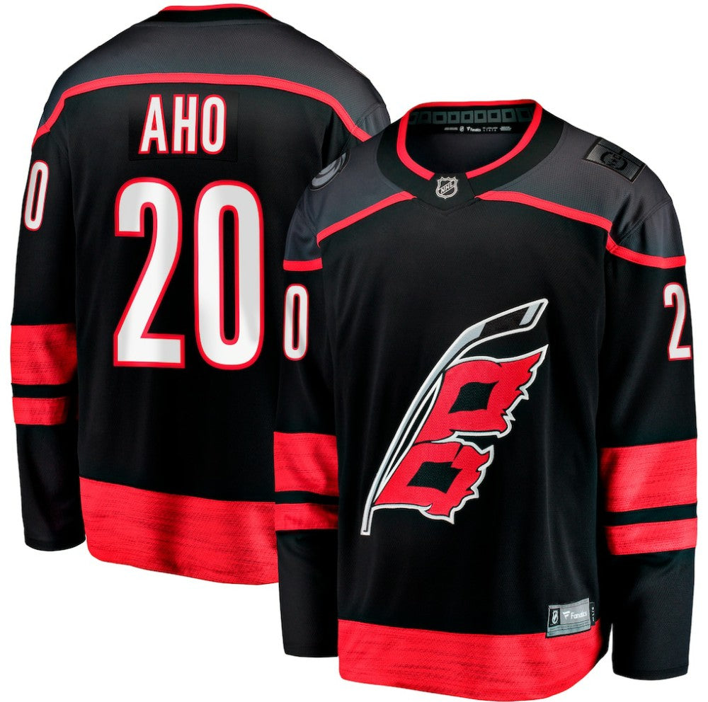 Sebastian Aho Carolina Hurricanes Fanatics Home Breakaway Jersey - Black - NHL