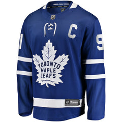 John Tavares Toronto Maple Leafs Fanatics Captain Patch Home Breakaway Jersey - Blue - NHL