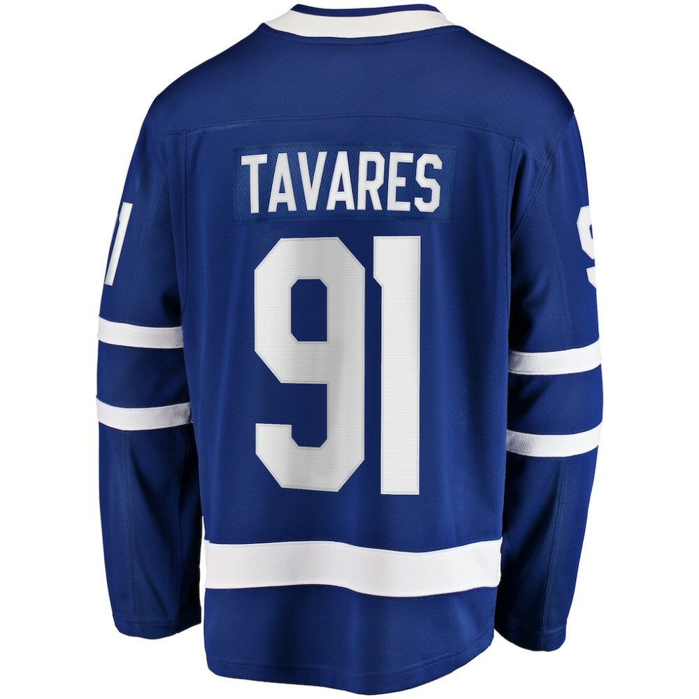 John Tavares Toronto Maple Leafs Fanatics Captain Patch Home Breakaway Jersey - Blue - NHL