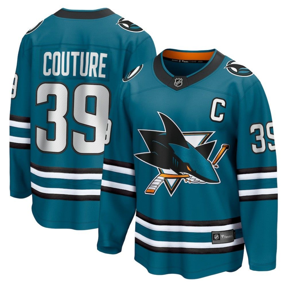 Logan Couture San Jose Sharks Fanatics Home Breakaway Jersey - Teal - NHL