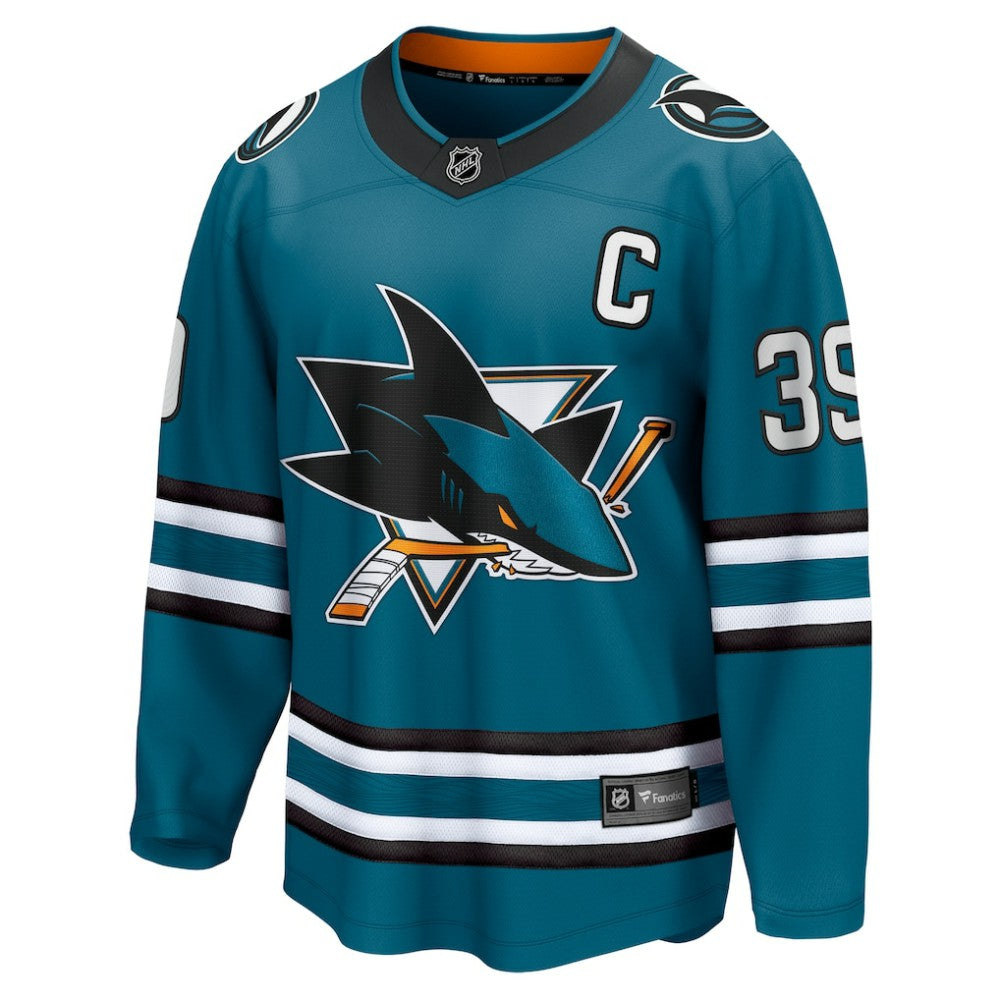 Logan Couture San Jose Sharks Fanatics Home Breakaway Jersey - Teal - NHL