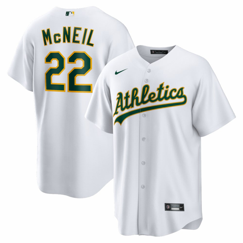 Jeff McNeil Athletics Nike Home Replica Jersey - MLB