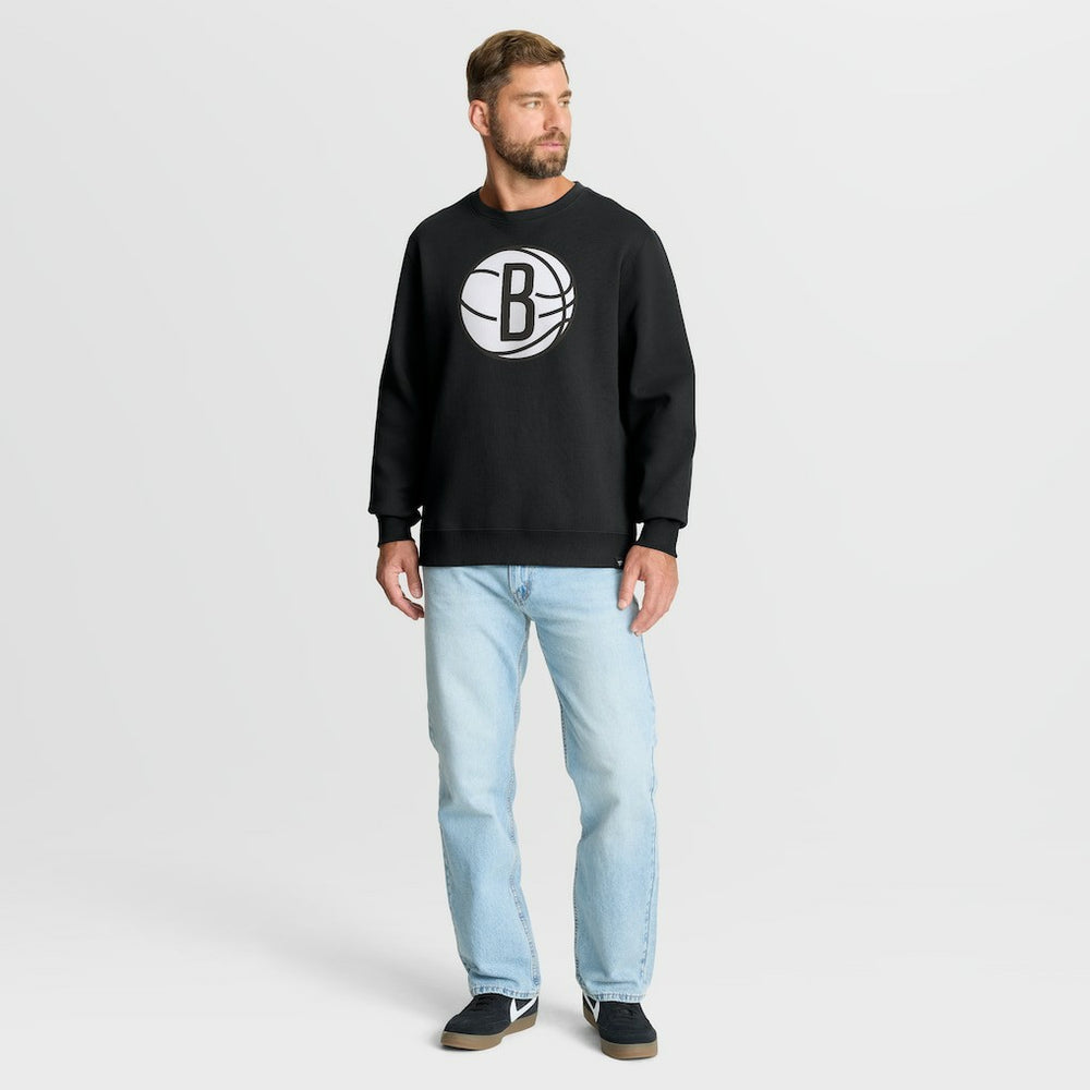Brooklyn Nets Essential Legacy Sweatshirt Black - NBA