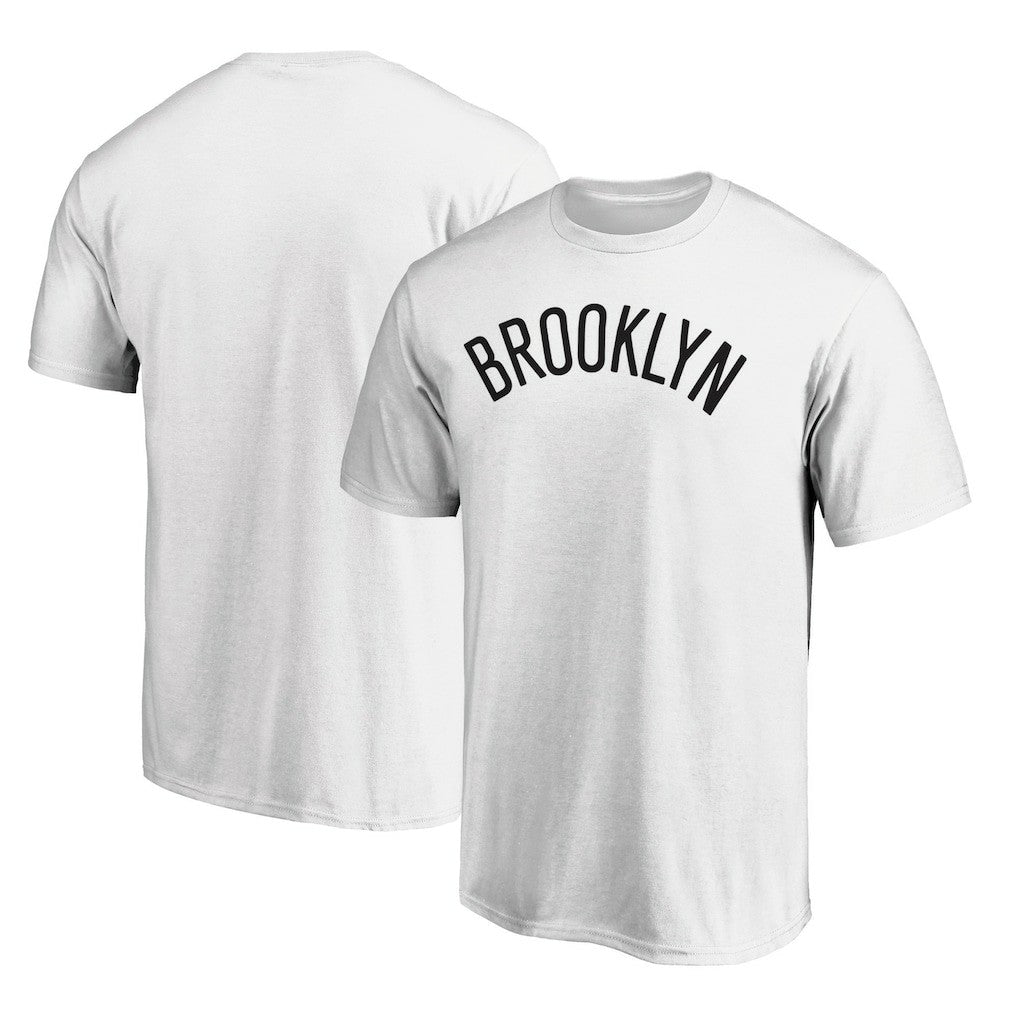 Brooklyn Nets Wordmark Alt T-Shirt White - NBA
