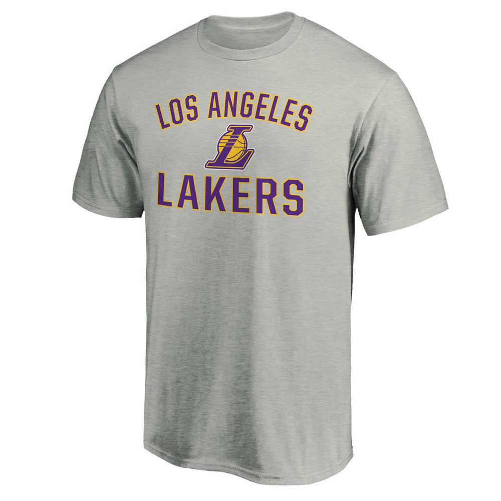 Los Angeles Lakers Victory Arch T-Shirt Heather Gray - NBA