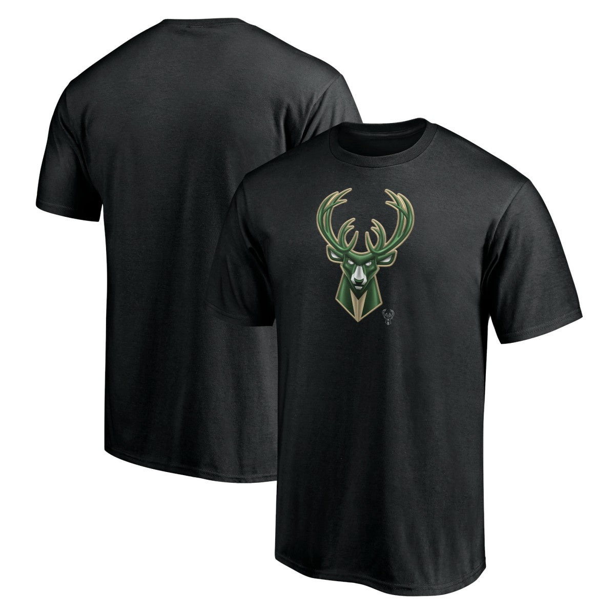 Milwaukee Bucks Midnight Mascot T-Shirt Black - NBA