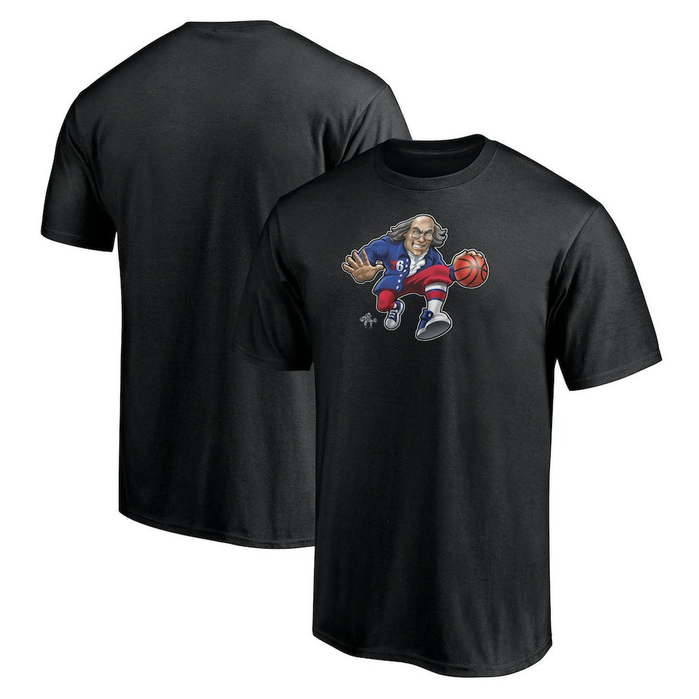 Philadelphia 76ers Midnight Mascot T-Shirt Black - NBA