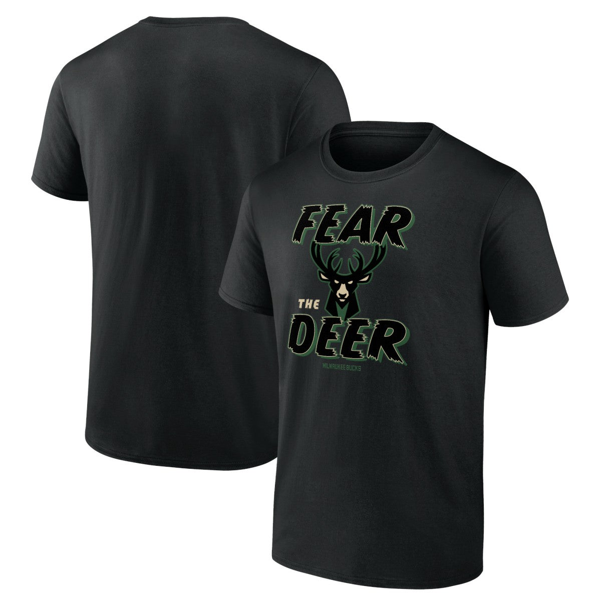 Milwaukee Bucks Hometown Collection Fear The Deer T-Shirt Black - NBA
