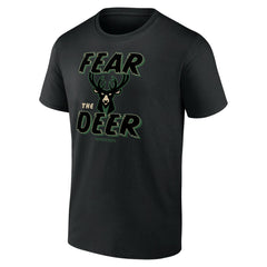 Milwaukee Bucks Hometown Collection Fear The Deer T-Shirt Black - NBA