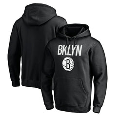 Brooklyn Nets Hometown Collection Post Up Pullover Hoodie Black - NBA