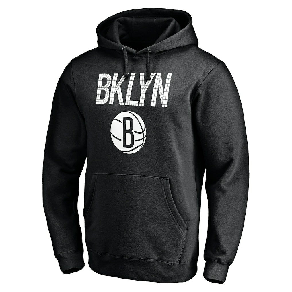 Brooklyn Nets Hometown Collection Post Up Pullover Hoodie Black - NBA