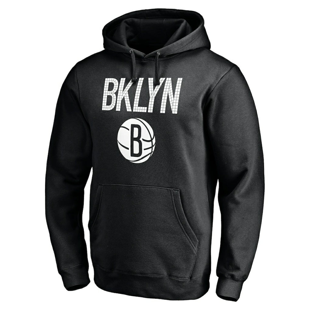 Brooklyn Nets Hometown Collection Post Up Pullover Hoodie Black - NBA