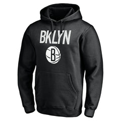 Brooklyn Nets Hometown Collection Post Up Pullover Hoodie Black - NBA
