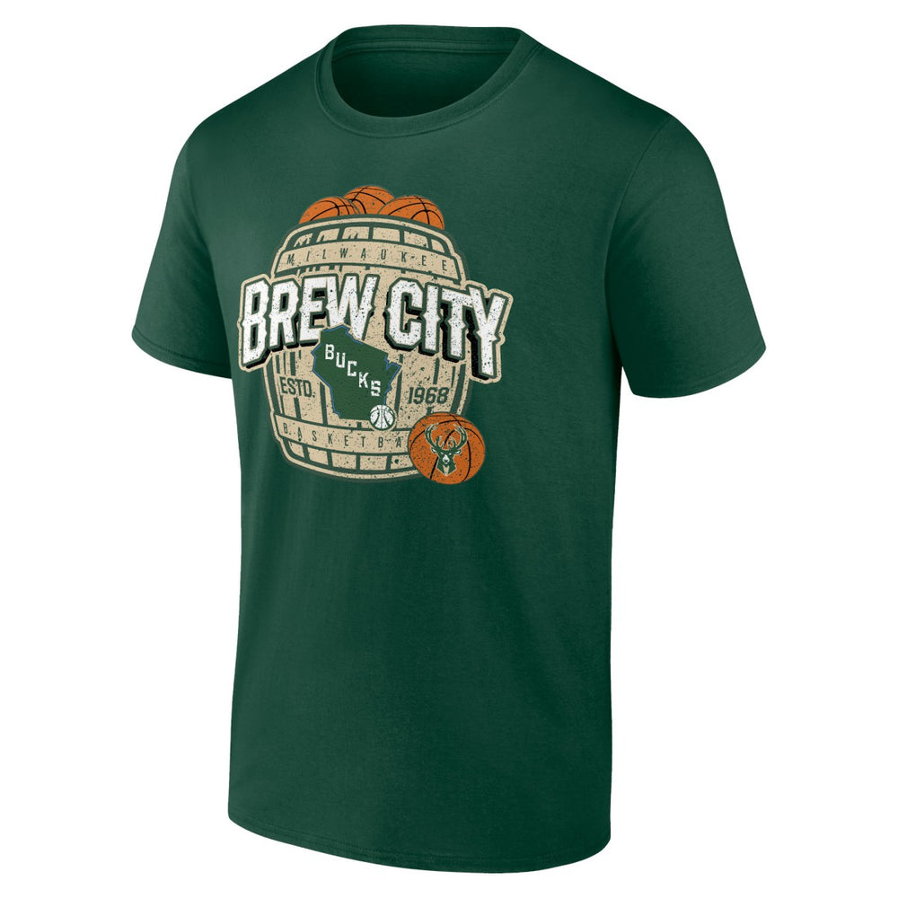 Milwaukee Bucks Hometown Collection Brew City T-Shirt Hunter Green - NBA