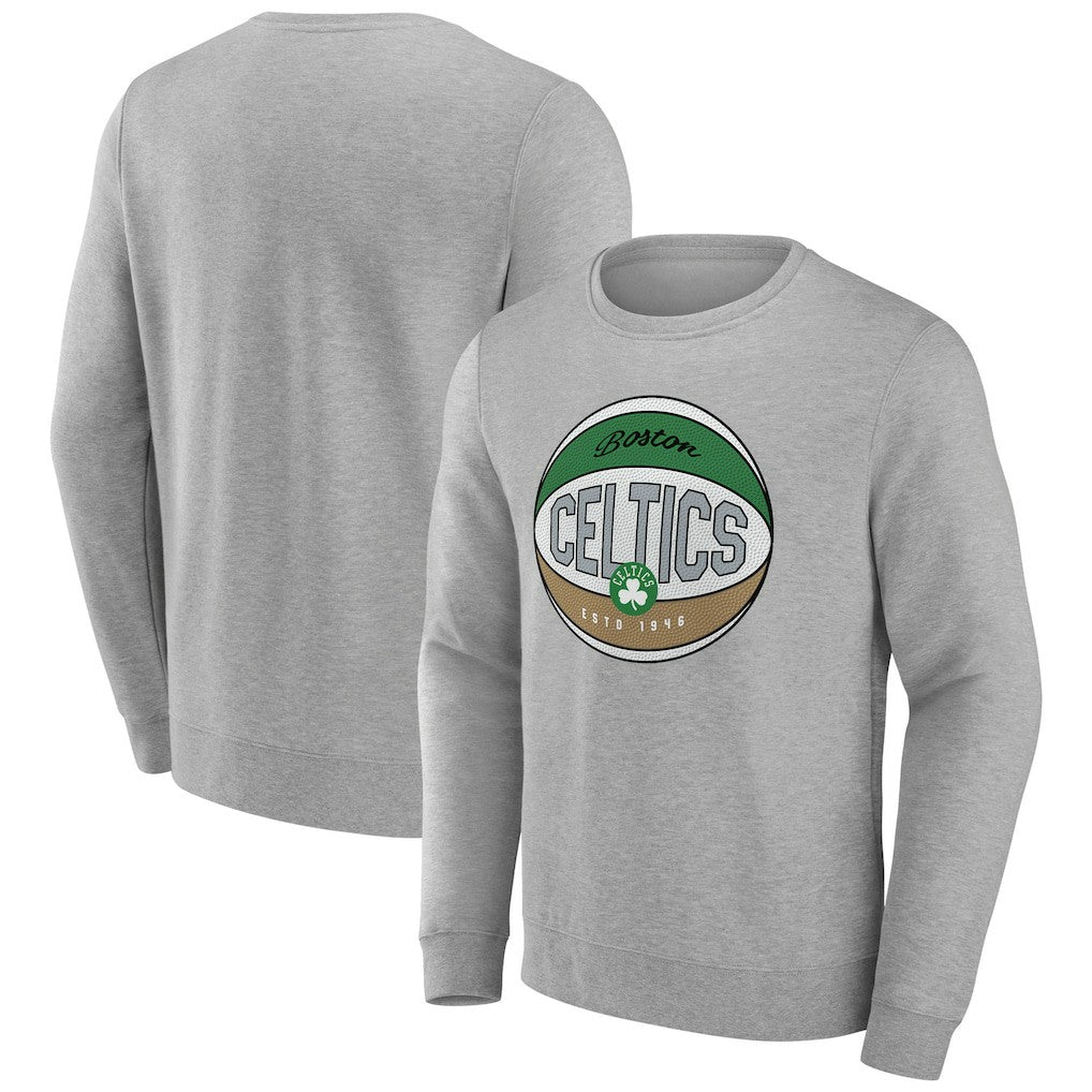 Boston Celtics Hard Color Pullover Sweatshirt Gray - NBA