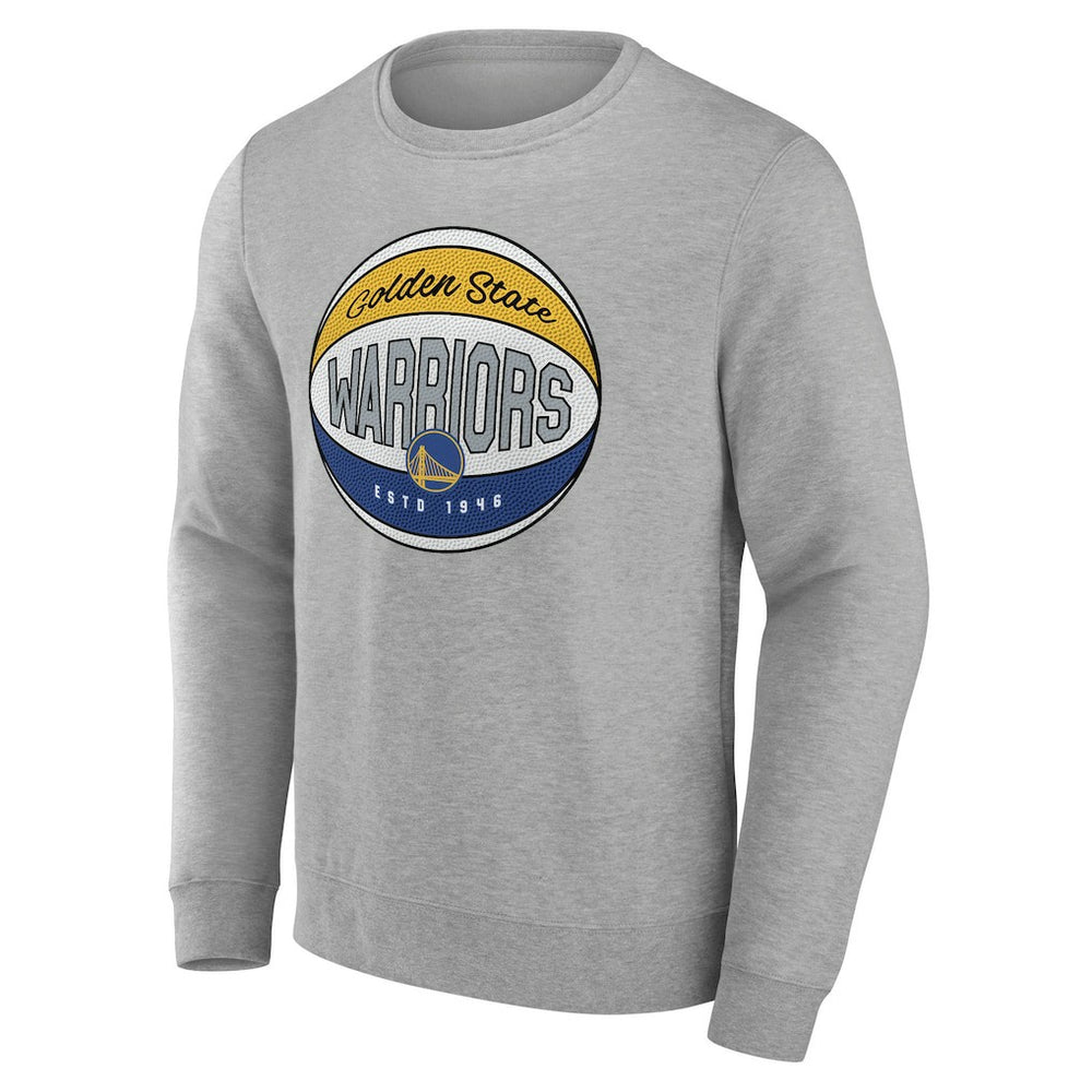 Golden State Warriors Hard Color Pullover Sweatshirt Gray - NBA