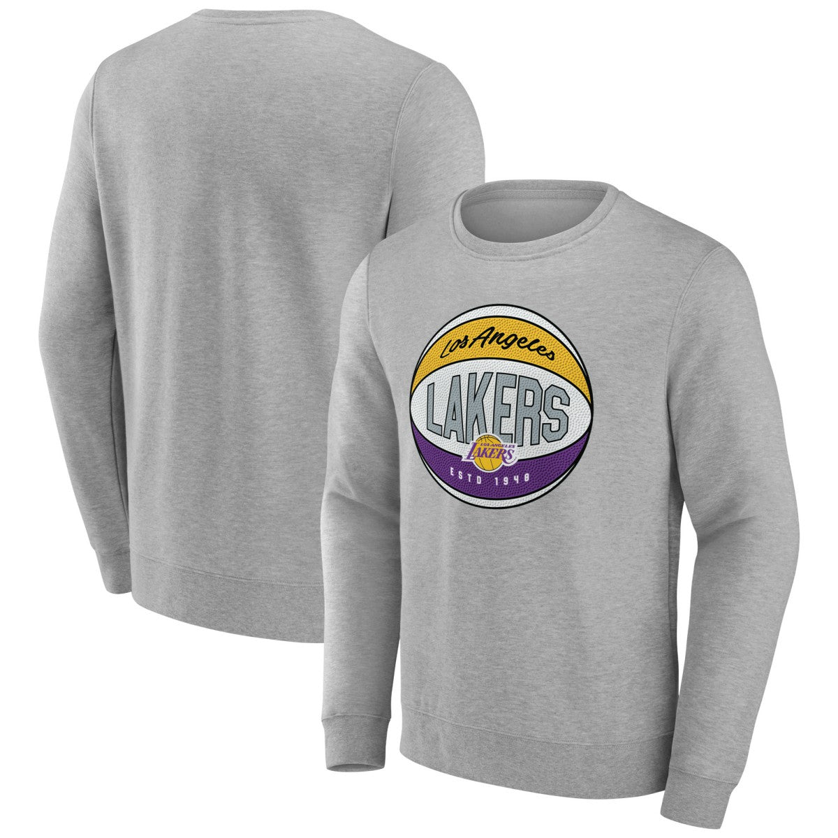 Los Angeles Lakers Hard Color Pullover Sweatshirt Gray - NBA