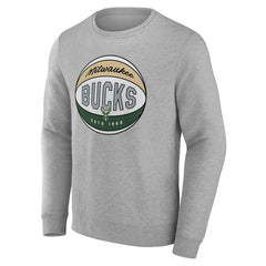 Milwaukee Bucks Hard Color Pullover Sweatshirt Gray - NBA