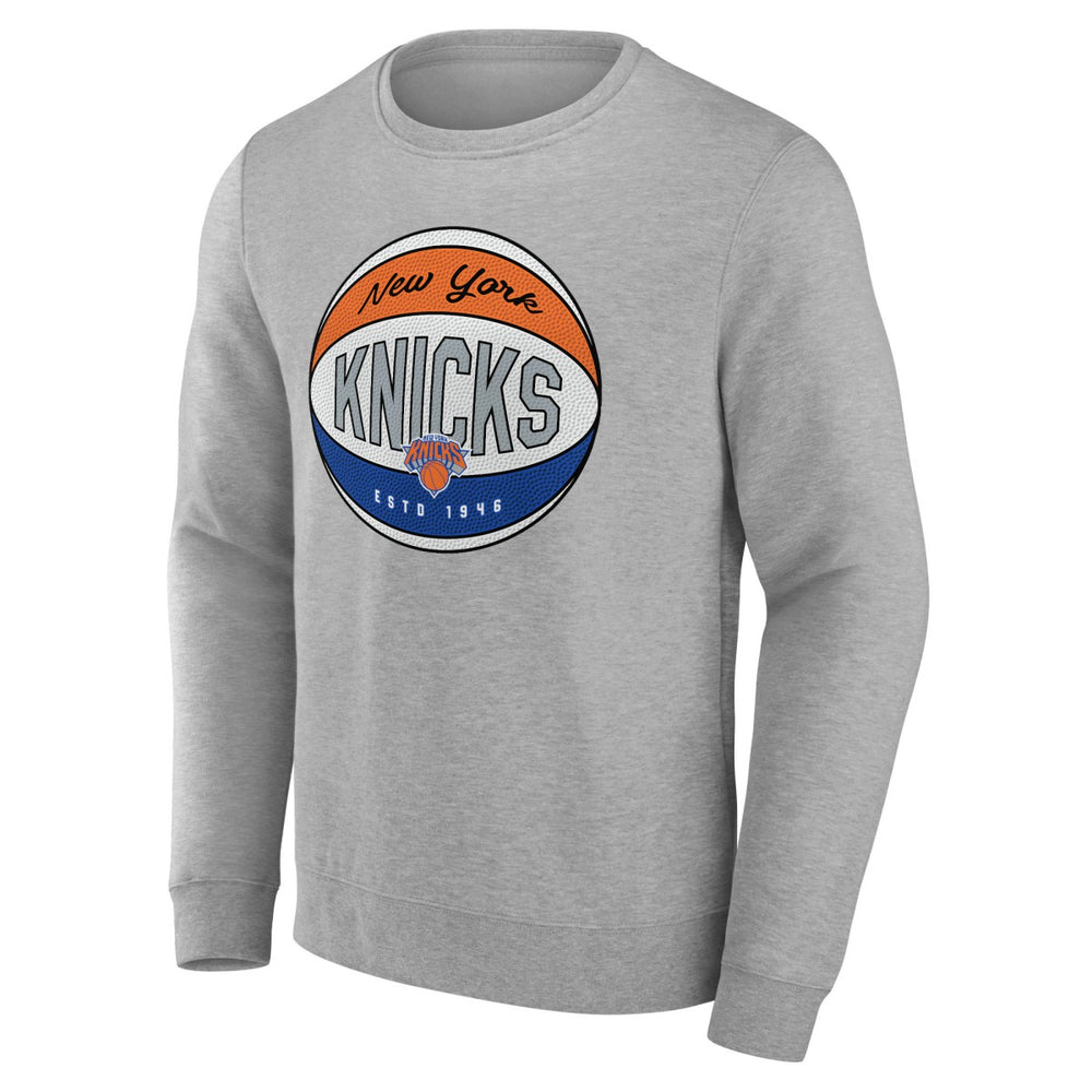New York Knicks Hard Color Pullover Sweatshirt Gray - NBA