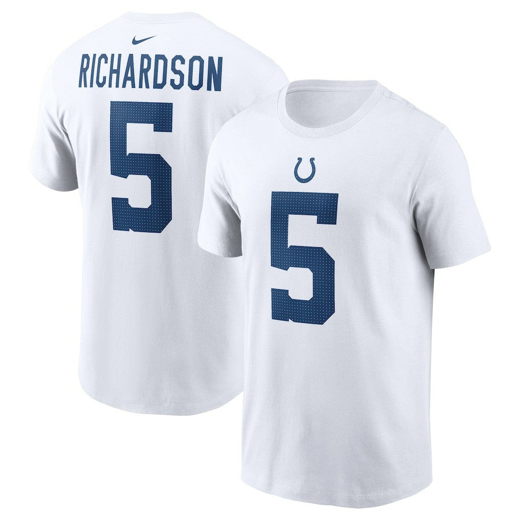 Anthony Richardson Indianapolis Colts Player Name & Number T-Shirt White | Nike for Sale