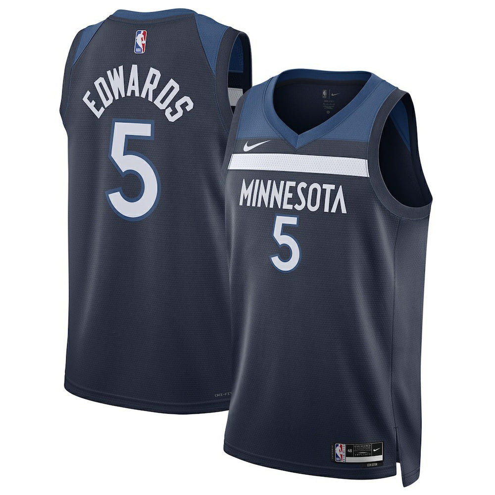 Anthony Edwards Minnesota Timberwolves Unisex Swingman Jersey Icon Edition Navy - NBA