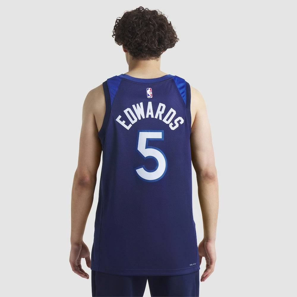 Anthony Edwards Minnesota Timberwolves Unisex Swingman Jersey Icon Edition Navy - NBA