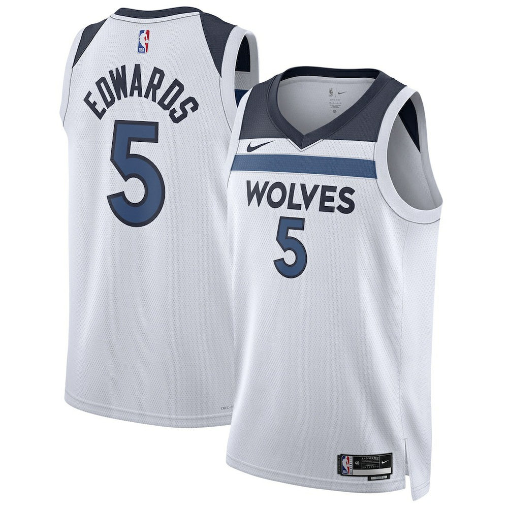 Anthony Edwards Minnesota Timberwolves Unisex Swingman Jersey Association Edition White - NBA