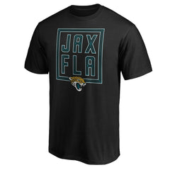 Jacksonville Jaguars Hometown Collection Initial Outline T-Shirt Black | NFL