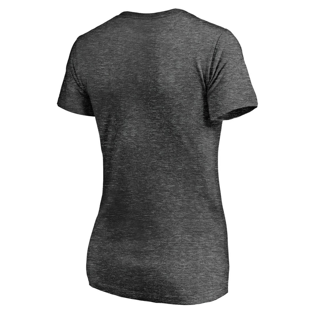 Tampa Bay Buccaneers Women's Hometown Collection Flag V-Neck T-Shirt Charcoal | NFL