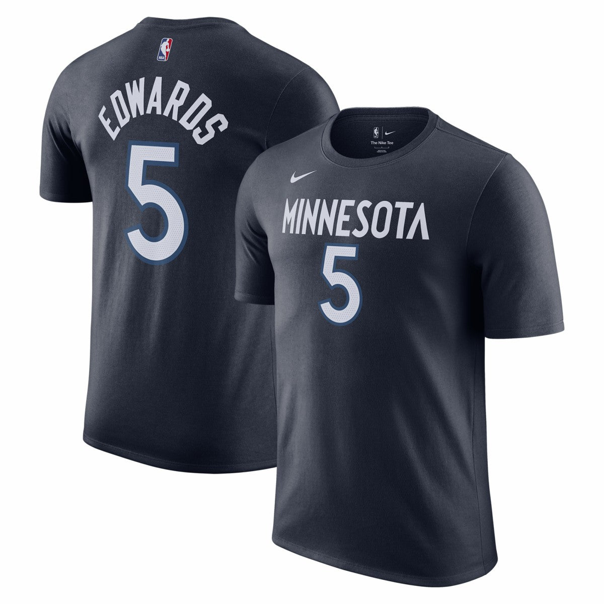 Anthony Edwards Minnesota Timberwolves Icon 2022/23 Name & Number T-Shirt Navy - NBA