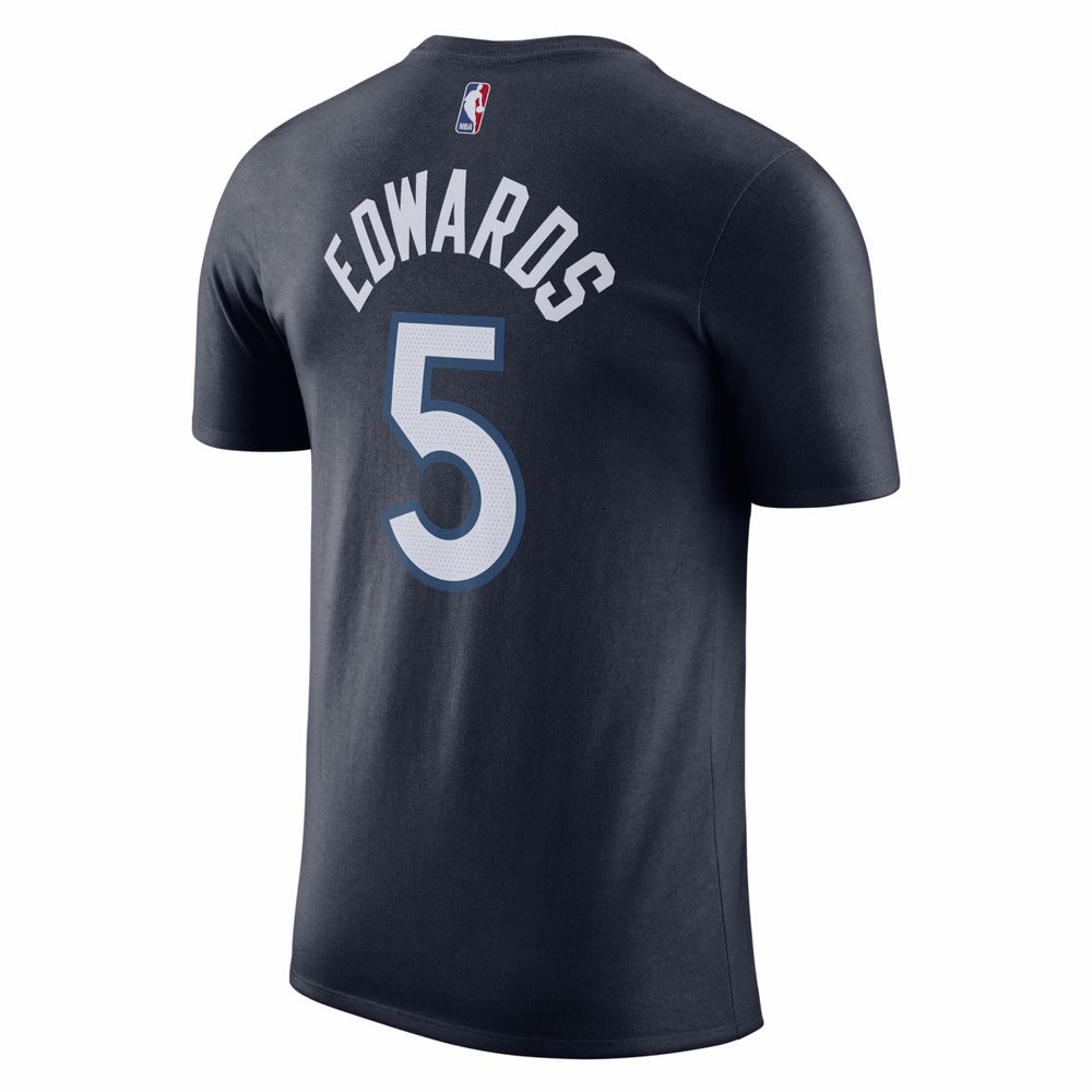 Anthony Edwards Minnesota Timberwolves Icon 2022/23 Name & Number T-Shirt Navy - NBA