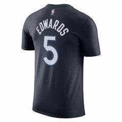 Anthony Edwards Minnesota Timberwolves Icon 2022/23 Name & Number T-Shirt Navy - NBA