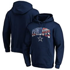 Dallas Cowboys Banner Wave Pullover Hoodie Navy | NFL