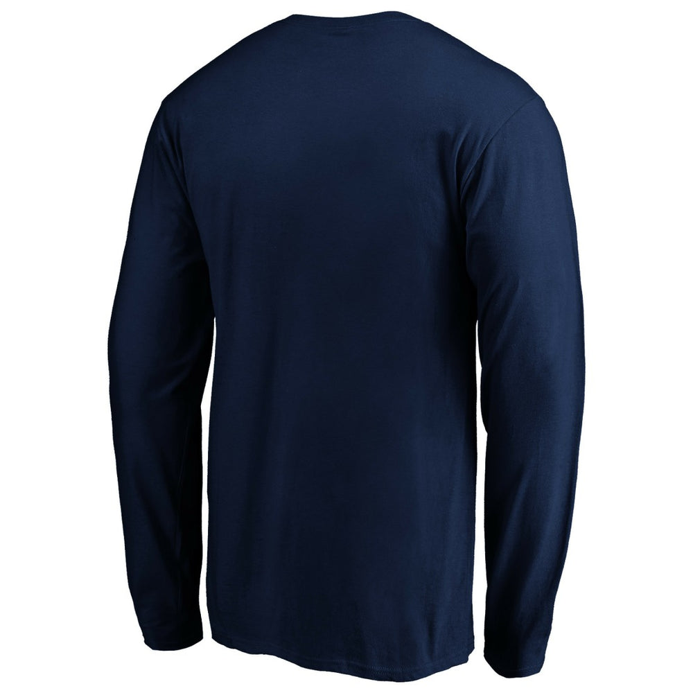 Denver Broncos Banner Wave Long Sleeve T-Shirt Navy | NFL