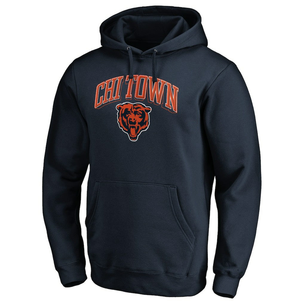 Chicago Bears Hometown Collection Chi Town Pullover Hoodie Navy | NFL