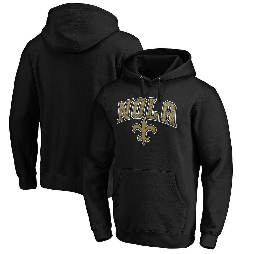 New Orleans Saints Hometown Collection NOLA Pullover Hoodie Black | NFL