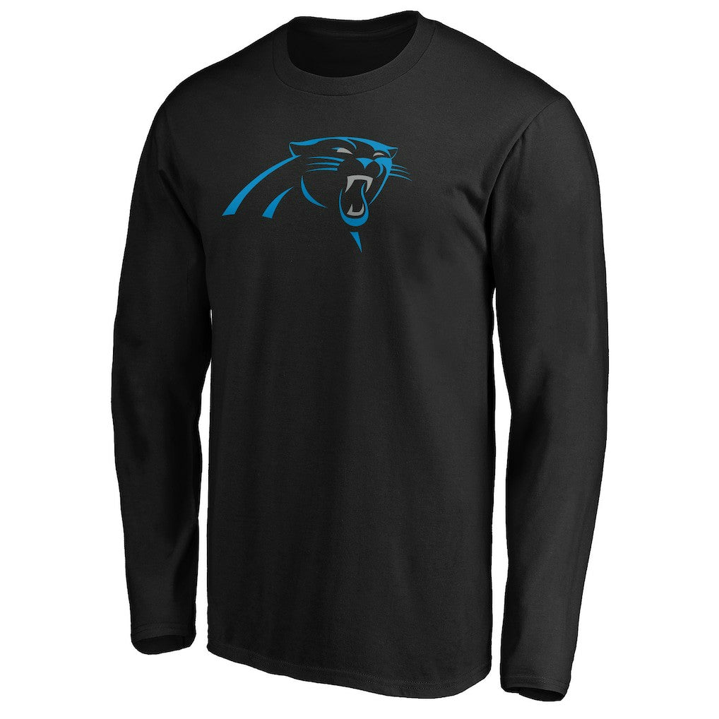 Carolina Panthers Primary Logo Long Sleeve T-Shirt Black | NFL