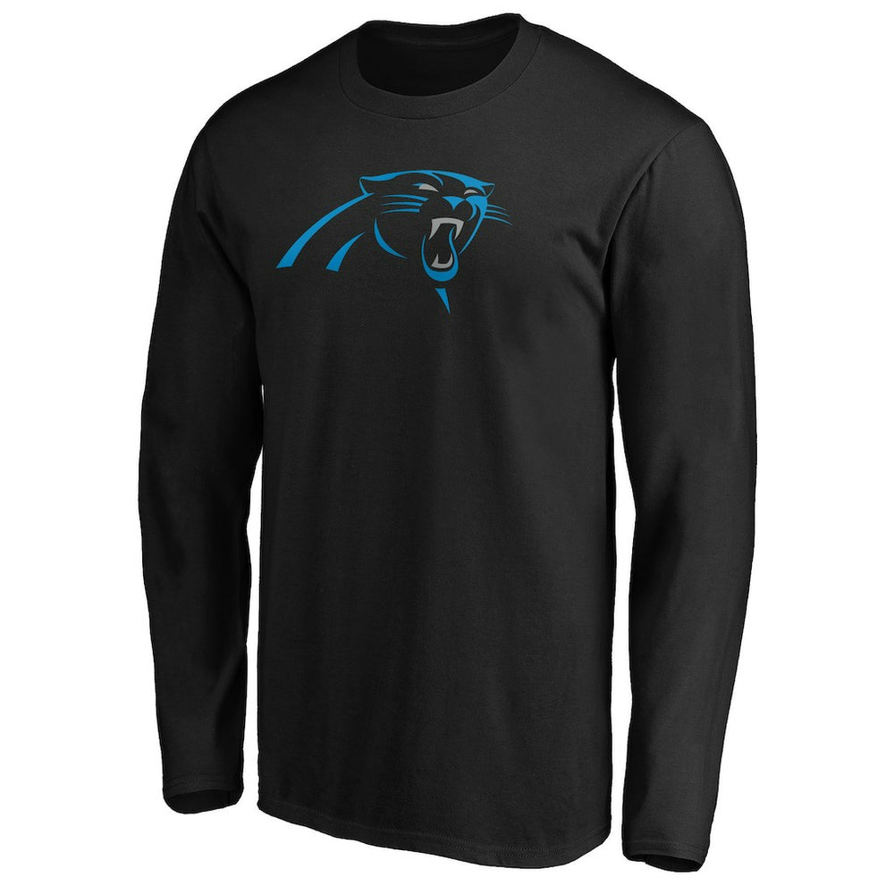 Carolina Panthers Primary Logo Long Sleeve T-Shirt Black | NFL