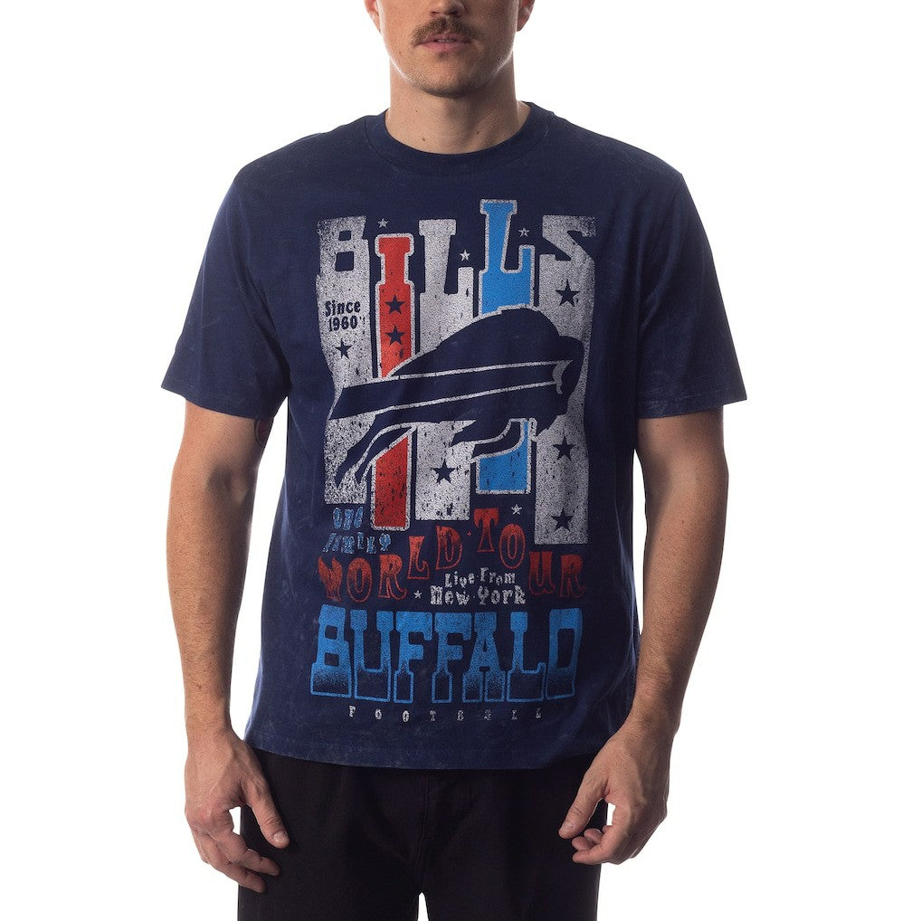 Buffalo Bills The Wild Collective Unisex Tour Band T-Shirt Navy | NFL