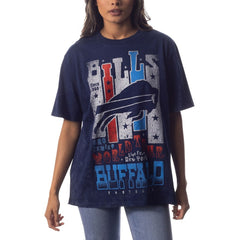 Buffalo Bills The Wild Collective Unisex Tour Band T-Shirt Navy | NFL