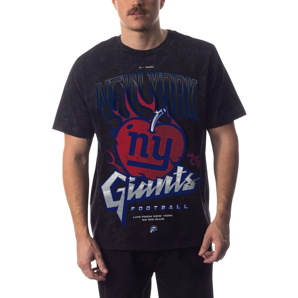 New York Giants The Wild Collective Unisex Tour Band T-Shirt Black | NFL