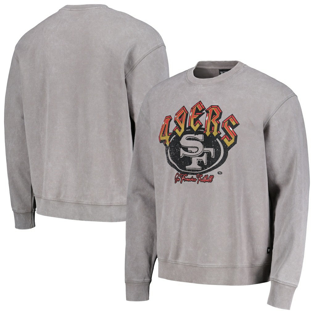San Francisco 49ers The Wild Collective Unisex Distressed Pullover Sweatshirt Gray | NFL